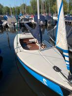 UFO zeilboot te koop met zgan bb motor, Watersport en Boten, Open zeilboten, Ophalen, Gebruikt, 3 tot 6 meter, Buitenboordmotor