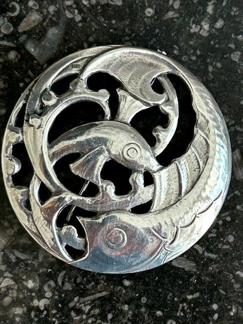 Herbert Hooijkaas agterberg reggers Amsterdamse school, Sieraden, Tassen en Uiterlijk, Broches, Zo goed als nieuw, Zilver, Zilver