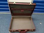 Oude leren attache koffer, Ophalen of Verzenden, Gebruikt, Leer, Minder dan 50 cm