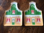 2 melamine bordjes albert heijn zaans huisje, Ophalen of Verzenden, Zo goed als nieuw