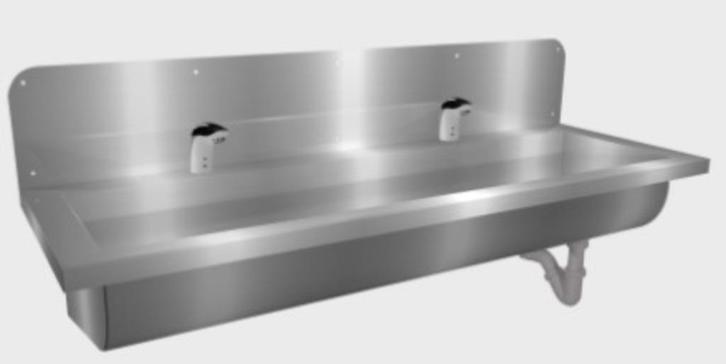 RVS wastrog wasgoot 1400 mm. v.v. 2 stuks kraangaten., Doe-het-zelf en Verbouw, Sanitair, Nieuw, Overige typen, Rvs, Verzenden