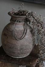 Nepalese kruik, waterkruik, ronde kruik, XXL kruik, Huis en Inrichting, Www.jufbrocante.nl, Www.jufbrocante.nl, Nieuw, Ophalen of Verzenden