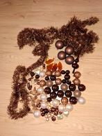 Kerstballen brons en parelmoer kerstballen, Diversen, Kerst, Ophalen of Verzenden, Gebruikt