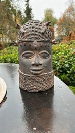 Benin bronzen hoofd, Antiek en Kunst, Ophalen of Verzenden