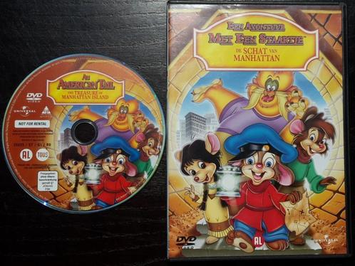 DVD - Fievel - Een Avontuur met een Staartje, Cd's en Dvd's, Dvd's | Kinderen en Jeugd, Zo goed als nieuw, Film, Avontuur, Ophalen of Verzenden