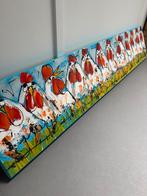Kippen op stok, Antiek en Kunst, Kunst | Schilderijen | Modern, Ophalen