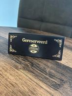 Vintage Heineken gereserveerd bordje, Ophalen of Verzenden, Zo goed als nieuw, Reclamebord, Plaat of Schild, Heineken