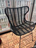 2x Fauteuil Jasmine Rotan Zwart, Huis en Inrichting, Stoelen, Ophalen, Twee, Zwart, Riet of Rotan