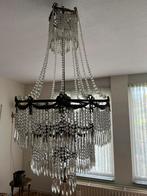 Antieke, grote plafondlamp. Met kristallen pegels + reserve, Antiek en Kunst, Antiek | Lampen, Ophalen of Verzenden