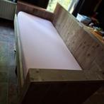 Te koop steigerhouten bank - bankstel - 2,5 zitsbank, Ophalen, Zo goed als nieuw, 75 tot 100 cm, Rechte bank