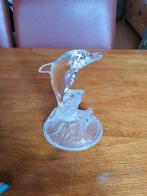 Glazen Dolfijn Ornament, Huis en Inrichting, Woonaccessoires | Vazen, Overige kleuren, Ophalen of Verzenden, Minder dan 50 cm