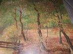 Schilderij van J.M. Hendriks, boslandschap, 1970, Ophalen