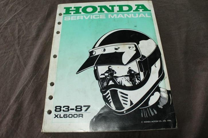 Honda XL600R 1983 -1987 motorcycle service manual, Motoren, Handleidingen en Instructieboekjes, Honda, Ophalen of Verzenden