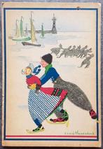 Ansicht Schaatsen IJspret Volendam Haven Corrie Hazendonk, Verzamelen, Ophalen of Verzenden, 1920 tot 1940, Ongelopen, Sport en Spel