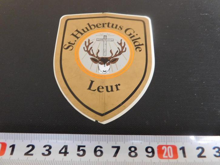 sticker Leur St. Hubertus Gilde, Verzamelen, Stickers, Zo goed als nieuw, Ophalen