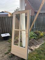 Hardhouten achterdeur 88 x 201 cm, Doe-het-zelf en Verbouw, Ophalen, Buitendeur, 200 tot 215 cm