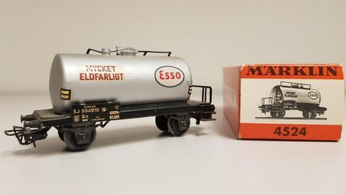 Märklin 4524 Ketelwagen 'Esso' van de SJ, Hobby en Vrije tijd, Modeltreinen | H0, Zo goed als nieuw, Wagon, Wisselstroom, Märklin