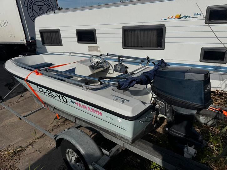 Yamarin bigfish 410 consoleboot met trailer yamaha 40pk, Watersport en Boten, Vis- en Consoleboten, Zo goed als nieuw, Tot 10 pk