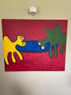 Abstract Schilderij - Olieverf op Doek, Ophalen of Verzenden
