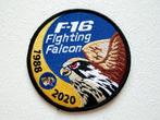Patch RNLAF 313 Squadron F-16 Fighting Falcon 1988 - 2020, Verzenden, Luchtmacht, Nederland, Embleem of Badge