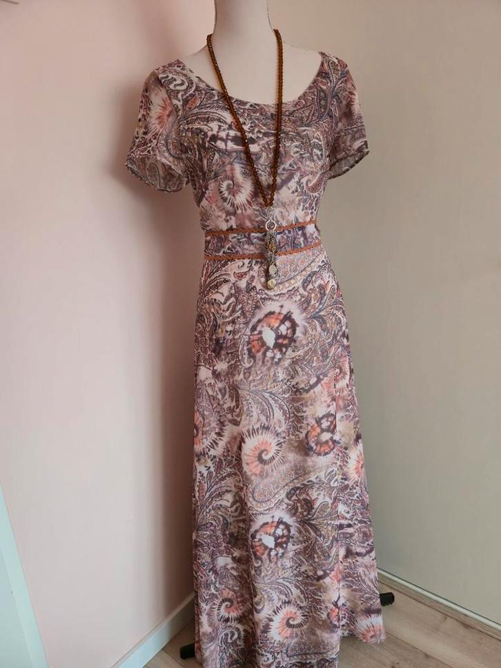 Paisley Jurk - Vrouwelijk & Uniek, Kleding | Dames, Jurken, Zo goed als nieuw, Maat 38/40 (M), Overige kleuren, Knielengte, Ophalen of Verzenden