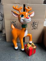 Kerst Rendier Beeld met Cadeau, Ophalen of Verzenden, Zo goed als nieuw, Dier