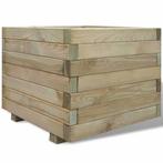 Plantenbak verhoogd vierkant 50x50x40 cm hout gratis bezorgd, Tuin en Terras, Bloembakken en Plantenbakken, Nieuw, Minder dan 60 cm