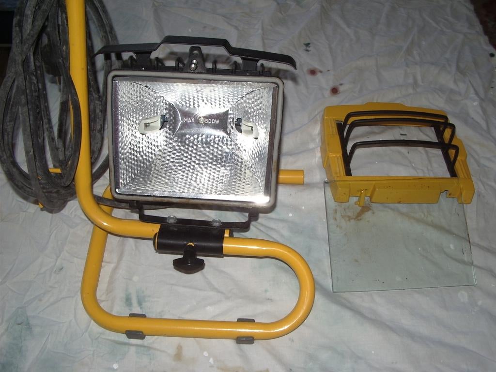 Bouwlamp  profile  pr-482  500 w., Doe-het-zelf en Verbouw, Bouwverlichting, Ophalen, Gebruikt, 200 tot 500 watt, Lamp met armatuur