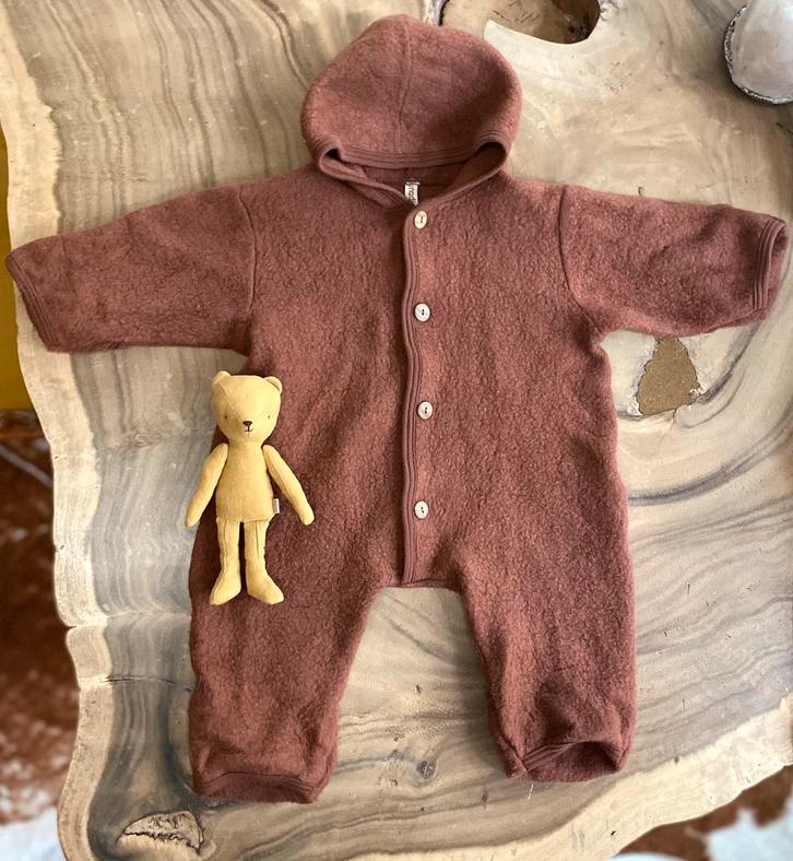 Unaduna x Engel wolfleece pak, Kinderen en Baby's, Babykleding | Maat 56, Zo goed als nieuw, Jongetje of Meisje, Pakje, Ophalen of Verzenden