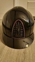 KEP italia chromo strass gloss zwart, Dieren en Toebehoren, Paardrijkleding, Ophalen of Verzenden, Dressuur, Cap