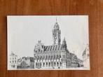 Stadhuis Middelburg. Pentekening Tim Killiam 1981., Verzamelen, Zeeland, Gelopen, Ophalen of Verzenden, 1980 tot heden