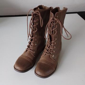 Mos Bruin Leren laarzen Aldo Nieuw 38 beschikbaar voor biedingen