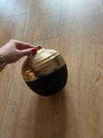 Decoratie vaas zwart goud, Overige materialen, Zwart, Ophalen of Verzenden, Zo goed als nieuw