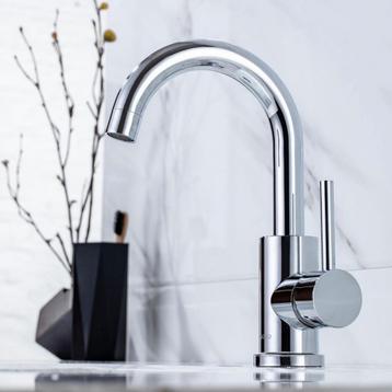 Wastafelkraan NIEUW! Chroom luxe uitvoering.  beschikbaar voor biedingen