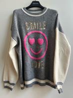 CIAO MILANO oversized trui grijs met smiley mt TU, Kleding | Dames, CIAO MILANO, -, Verzenden, Parijs