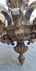 Massief bronzen Mazarin kroonluchter met 8 armen chandelier, Antiek en Kunst, Antiek | Lampen, Ophalen of Verzenden