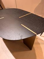 Salontafel messing met zwart eiken, Ophalen of Verzenden