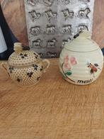 Twee mooie brocante Vintage Honingpotten, Verzenden