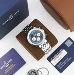 Breitling Navitimer B01 blauw 46 (Zeer goed/ 2021), Sieraden, Tassen en Uiterlijk, Horloges | Heren, Staal, Staal, Breitling, Polshorloge