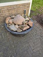 Vijverbak incl. stenen (1 met gat) 90 cm, Tuin en Terras, Vijvers, Ophalen, Gebruikt