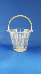 Vintage Dubonnet ijsemmer van glas, metalen hengsel. (1) 6A4, Tweedehands verkoop, Tweedehands verkoop, Gebruikt, Ophalen of Verzenden