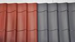 Dakpanplaten/dakpanprofielplaten, kleur rood zwart en grijs, Nieuw, 15 m² of meer, Metaal, Ophalen