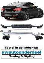 uitlaat + Glans Zwart Diffuser Voor Bmw 4 serie F32 F33 F36, Ophalen of Verzenden, Automotive Parts, A.parts@hotmail.nl, Trasmolenlaan 12 3447 GZ Woerden