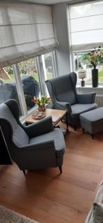 2X oor fauteuils 1X voetenbankje, Huis en Inrichting, Fauteuils, Ophalen, 75 tot 100 cm, Zo goed als nieuw, IKEA