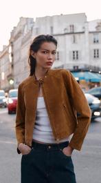 Nieuw Zara leer jasje, Bruin, Zara, Maat 42/44 (L), Nieuw