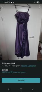 Prachtige paarse avondjurk / abiye - Maat M, Kleding | Dames, Jurken, Maat 38/40 (M), Paars, Ophalen of Verzenden, Zo goed als nieuw