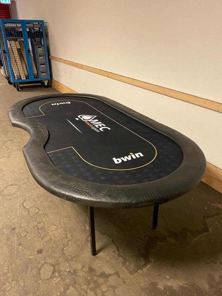 Pokertafel mec poker open zwart 1 (2e Kans), Hobby en Vrije tijd, Gezelschapsspellen | Kaartspellen, Zo goed als nieuw, Vijf spelers of meer