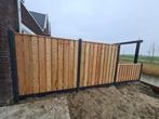 Schutting Douglashout met antraciet betonsysteem, Ophalen, Nieuw, Hout