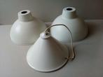Lampenkappen. Metaal/emaille.Wit.Vintage. Pr.p/st.vanaf, Huis en Inrichting, Lampen | Lampenkappen, Wit, Vintage, Ophalen of Verzenden
