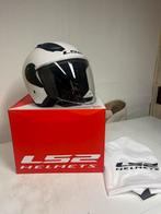 LS2 Motorhelm Airflow II Solid OF616 wit, M, Dames, Ophalen of Verzenden, Integraalhelm